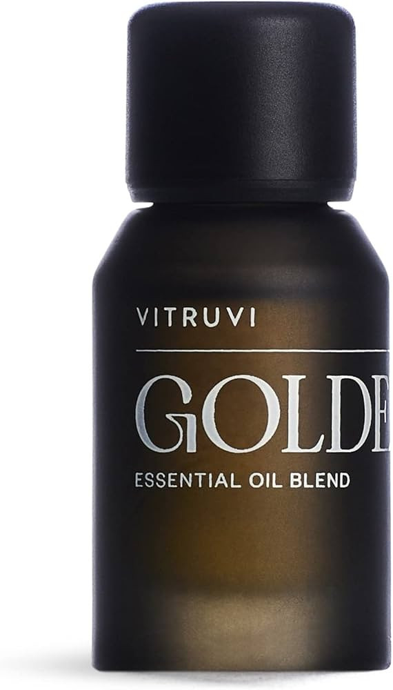 Vitruvi Golden Citrusy Essential Oil Blend with Grapefruit, Palmarosa, and Cinnamon Oil (0.5 Fl o... | Amazon (US)