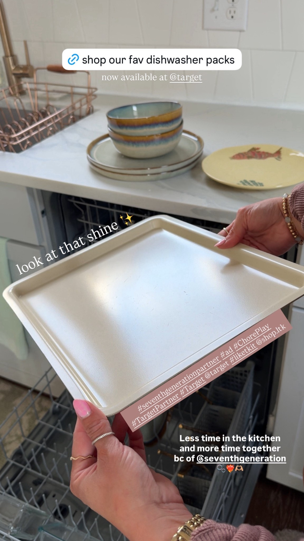 #seventhgenerationpartner #TargetPartner #ad Seventh Generation has never made it easier to clean up the kitchen with their Triple Action Clean Dishwasher Packs! Now we have more time to love on each other ❤️‍🔥

Their packs cut grease, rinses clean, and tackles my toughest messes — hardly have to rinse!! Shop now at Target!!  @seventhgeneration @target #liketkit #choreplay #target 