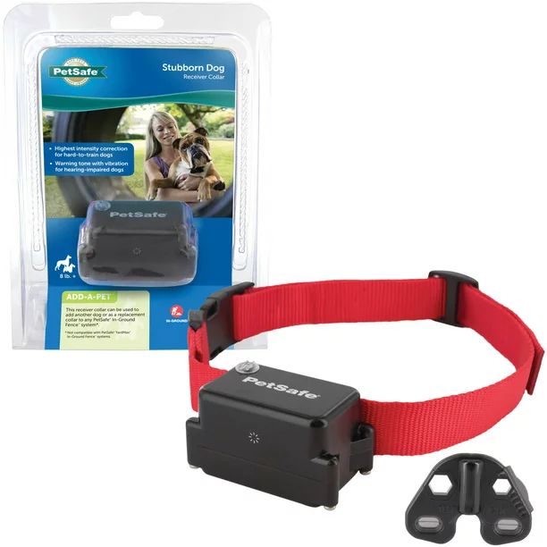 PetSafe Stubborn Dog Receiver Collar Only for Dogs +8 lb., Waterproof, Tone, Vibration & Static | Walmart (US)