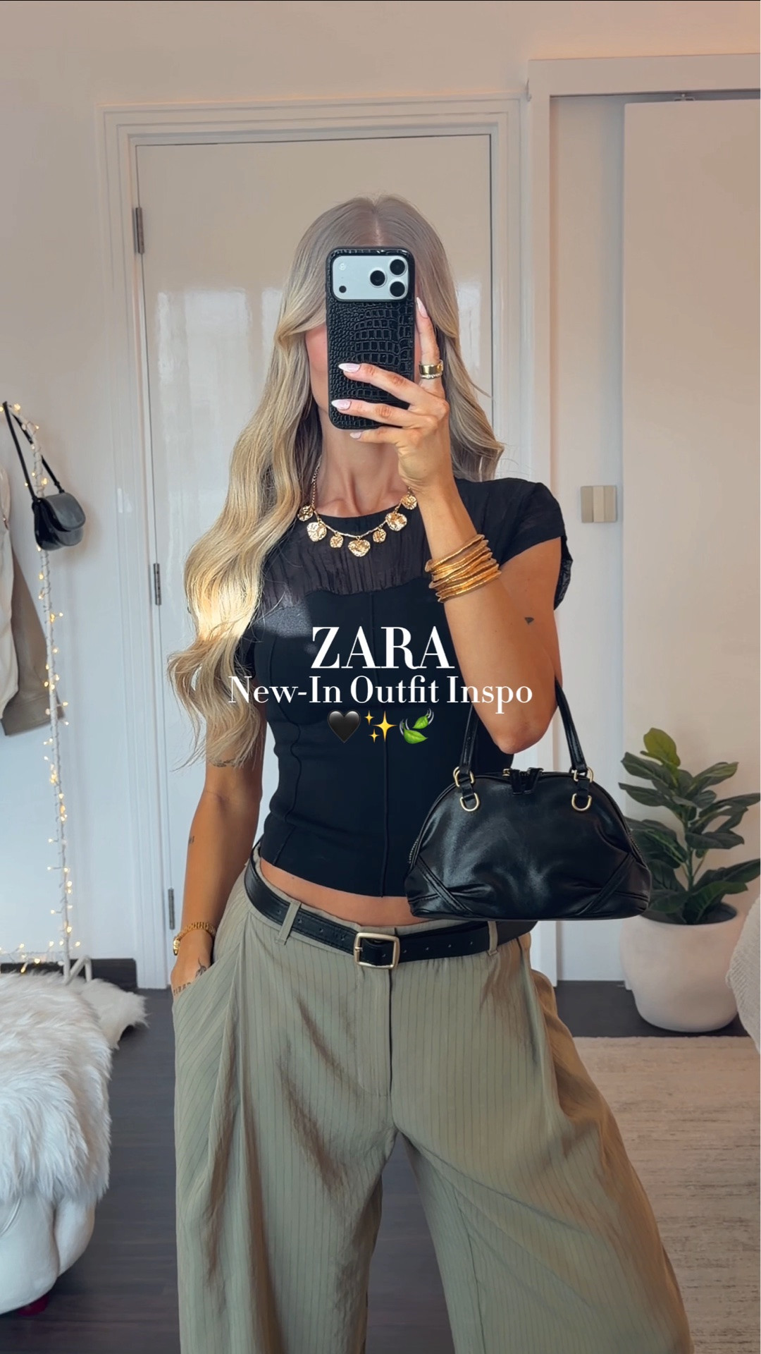 ZARA NEW-IN OUTFIT INSPO🖤✨🍃 I am obsessed with these pants with these tiny stripes!! Love! I’m wearing size XS in the pants (I’m 1,70m tall). And I’m wearing size S in the shirt. The ballerinas just got released on zara and are so cute and comfy! True to size✨🫶🏻

#LTKFashionMonth #LTKautumn #LTKstyletip