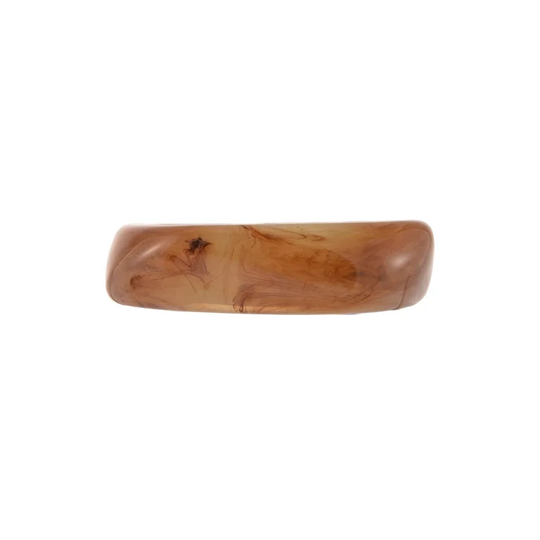 Time and Tru Milky Brown Swirl Actylic Bangle Bracelet | Walmart (US)