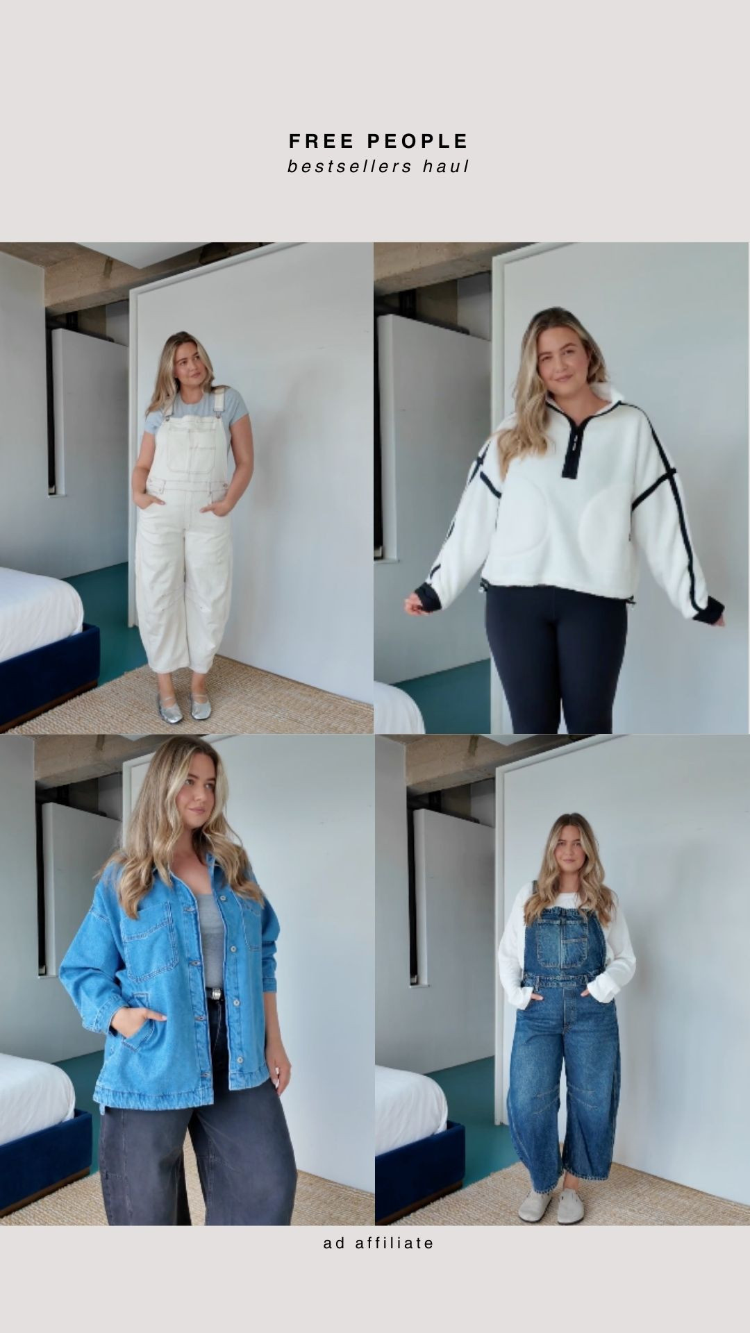 Free People best sellers haul, my favourite pieces! 
Sizing details: 
Dungarees XL - deep end + sand castle Thermal - XL coconut milk Denim jacket - XL Medium Blue Jeans - 34 darkness falls Fleece - XL white combo 

 

#LTKuk #LTKautumn #LTKstyletip