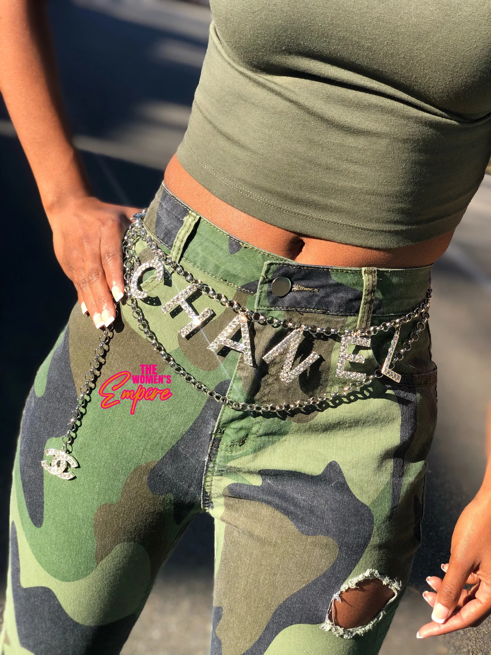 Diamond Chanel Waist Belt/Chanel Waist Chain/Chanel Belt | Etsy | Etsy (US)