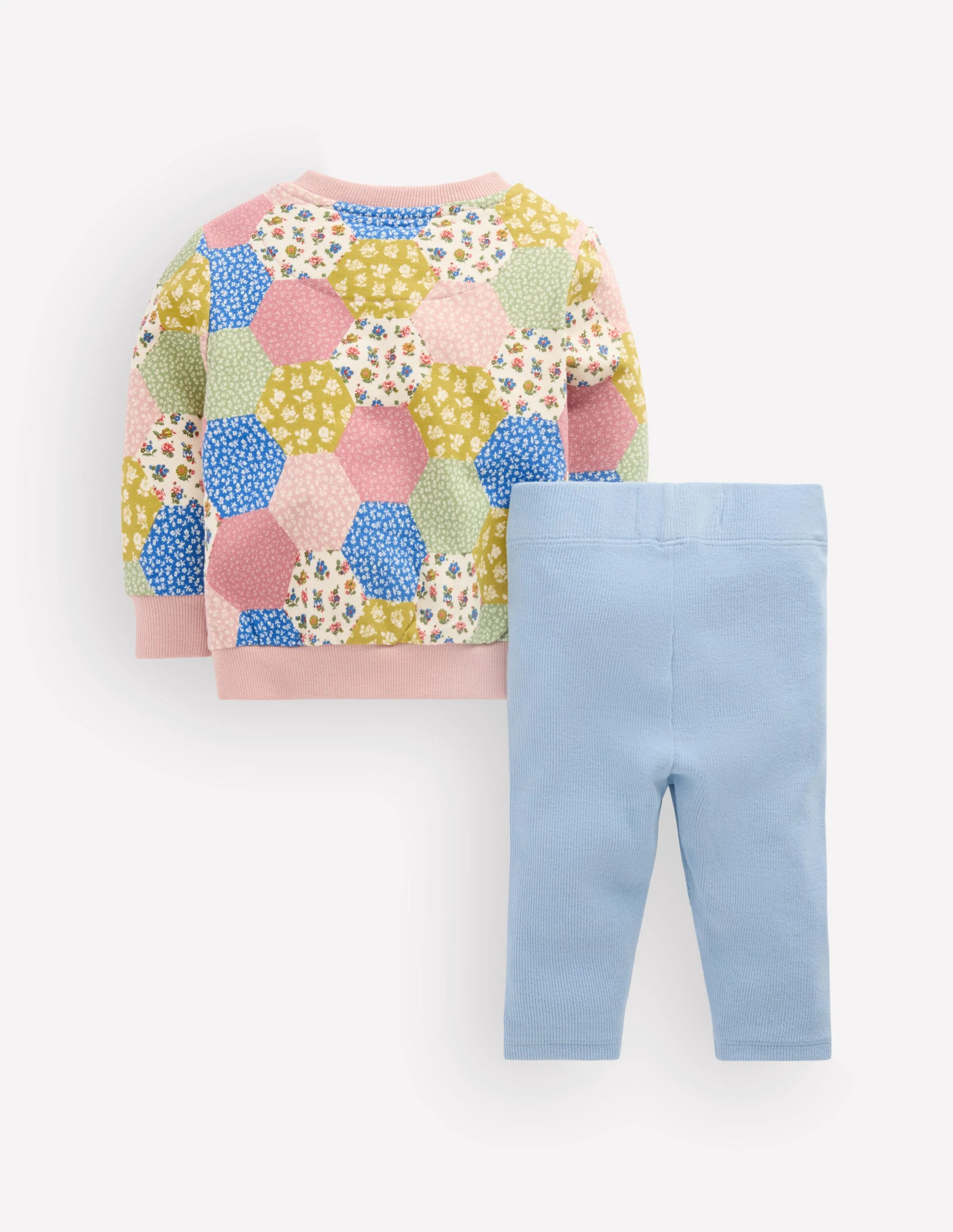 Sweatshirt & Legging Set-Multi Patchwork Print | Boden (US)