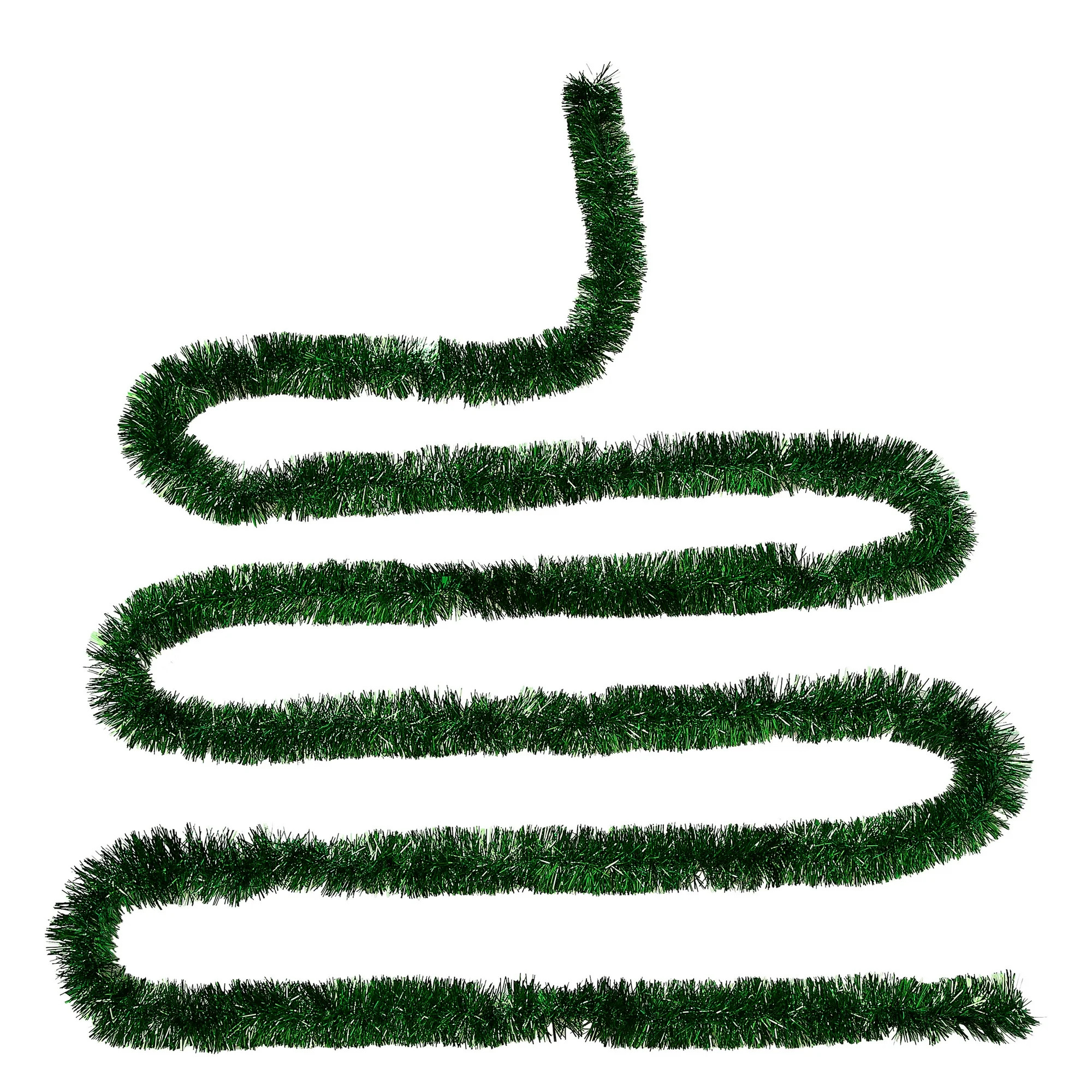 Tinsel Christmas Garland, Green, 15', by Holiday Time | Walmart (US)