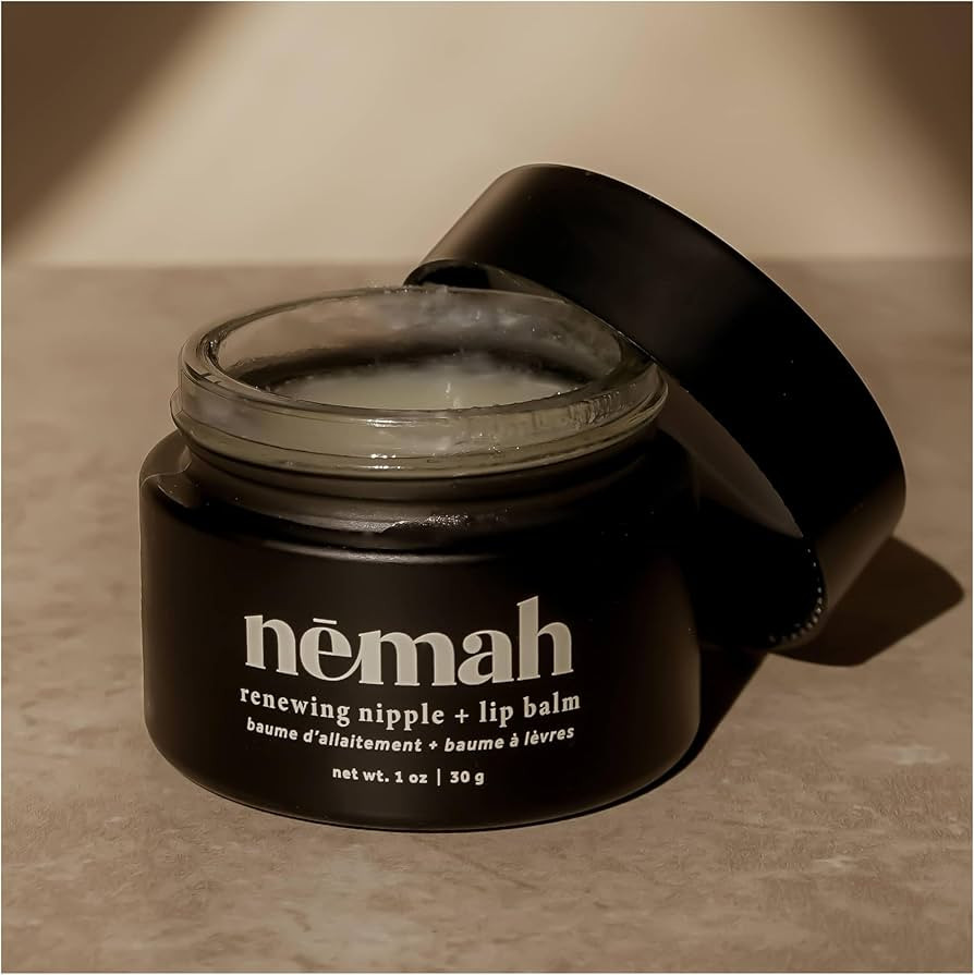 Nemah - Organic Nipple Balm, Nipple Cream Safe for Breastfeeding - 2-in-1 Nipple Butter & Lip Bal... | Amazon (US)