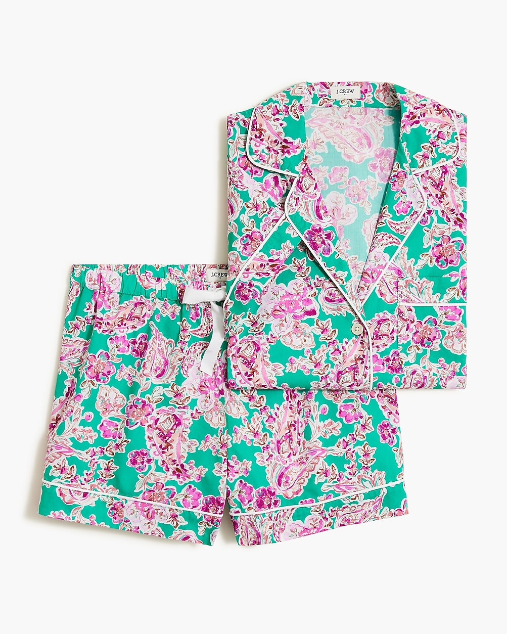 Cotton short pajama set | J.Crew Factory