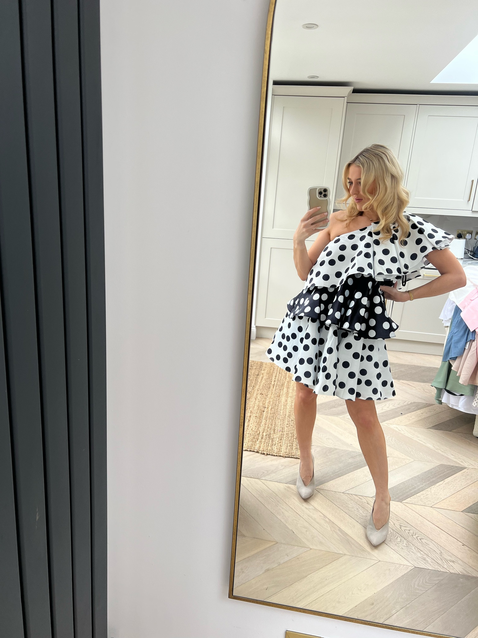 Polka dot dress - one shoulder dress - asymmetric dress - off the shoulder dress - ruffle dress - polka dress - chiffon dress - prom dress - forever unique dress - wedding dress - wedding guest dress - wedding guest outfit - wedding dresses - wedding outfit - summer dress - special
occasion dress 

#LTKwedding #LTKunder100 #LTKstyletip