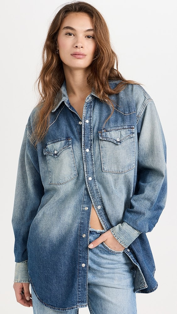 RE/DONE Oversized Western Shirt | Shopbop | Shopbop