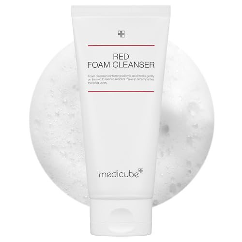 medicube Facial Cleanser Red Foam Cleanser | Daily Gentle Cleansing Foam for Sensitive & Troubled Skin | Deep Cleansing Impurities & Excess Sebum Control | Korean Skincare, 4.23 oz | Amazon (US)