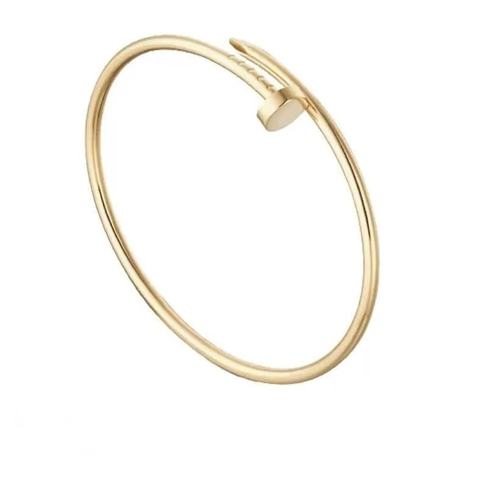 Nail Cuff Bracelet for Women & Men Elegant CZ-Studded Open Design, Stylish Gold Jewelry Gift for ... | Amazon (US)