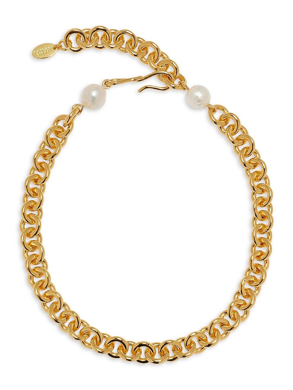 Lizzie Fortunato Halo 18K Goldplated & 12-13MM Pearl Chunky Chain Necklace - Gold | Saks Fifth Avenue