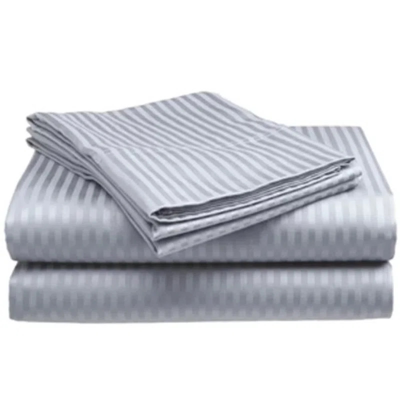 Egyptian Cotton Sateen Striped Sheet Set | Wayfair North America