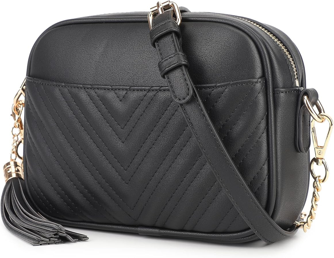 lola mae Quilted Crossbody Bag, Trendy Design Shoulder Purse | Amazon (US)