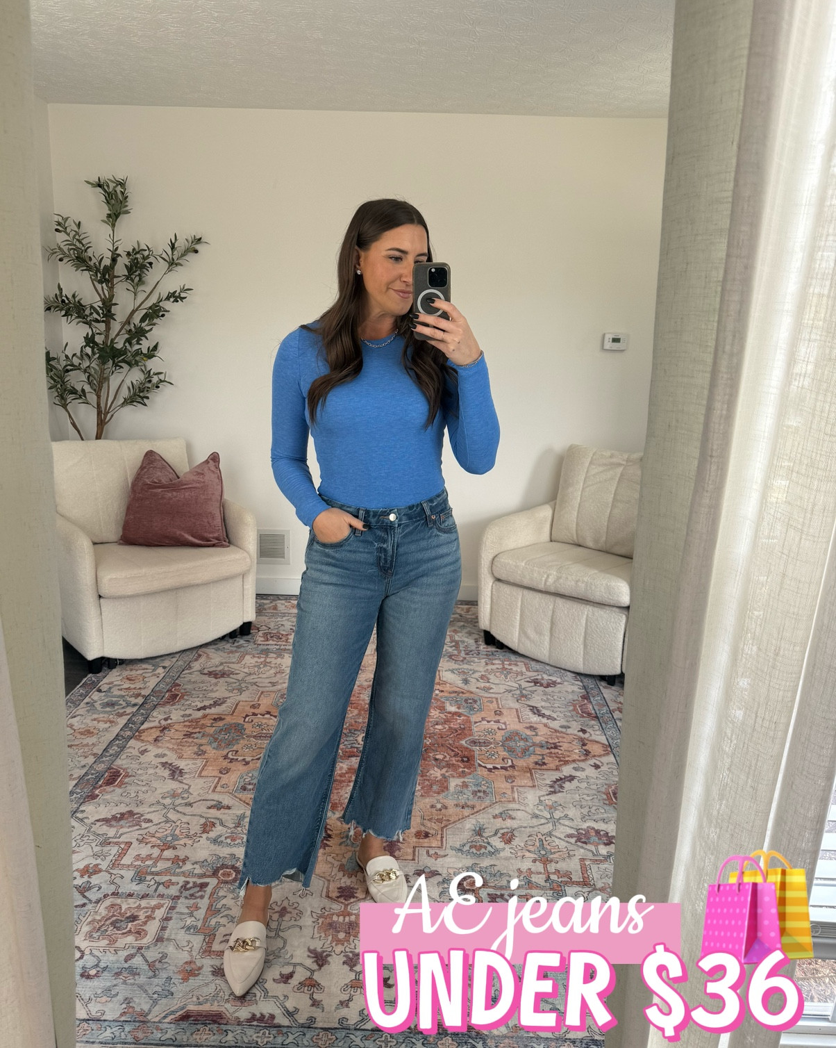 Jeans // demon // sweater 

#LTKSeasonal #LTKSaleAlert #LTKFindsUnder50