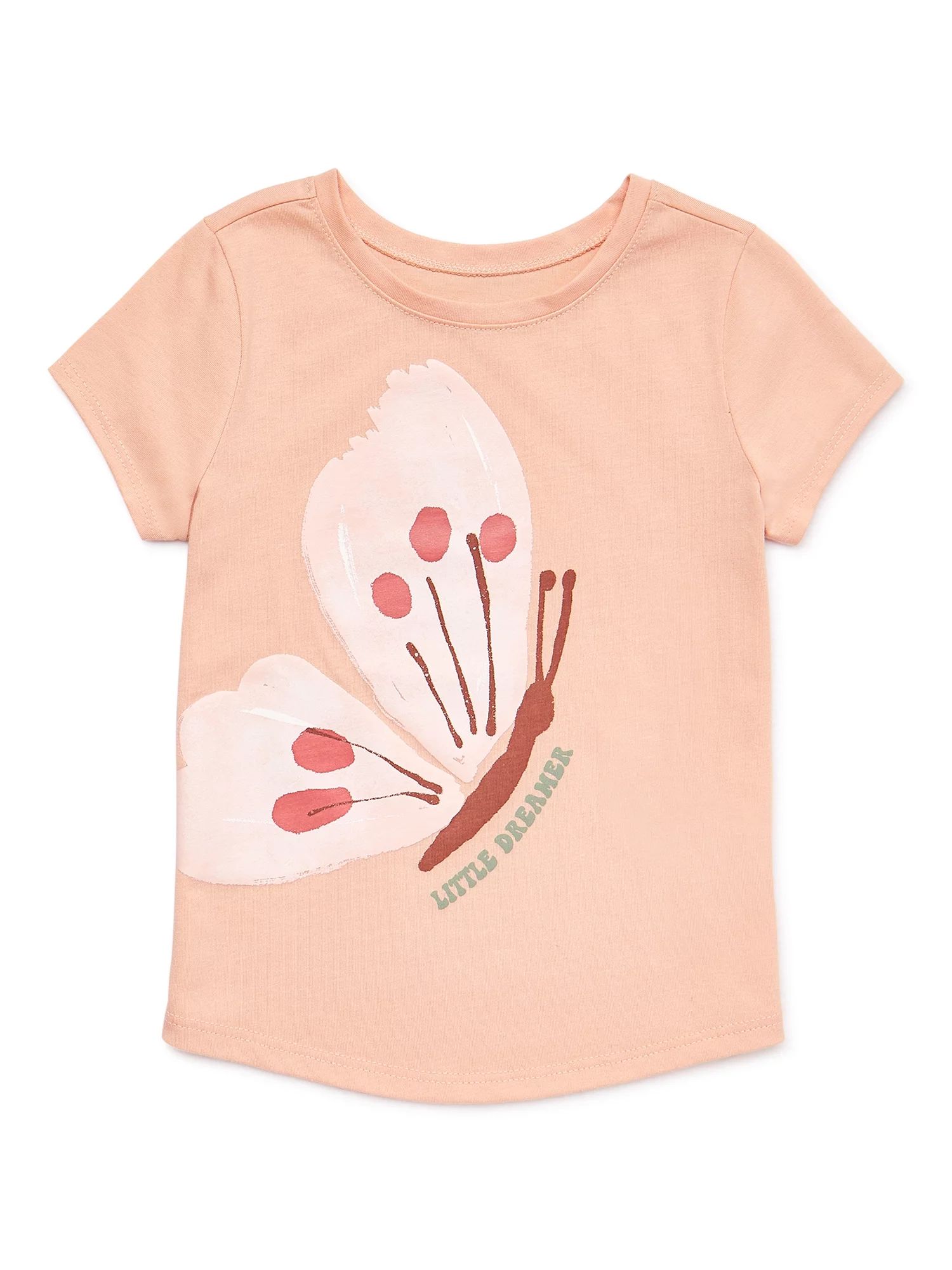 Garanimals Toddler Girl Short Sleeve Graphic Tee, Sizes 12M-5T | Walmart (US)