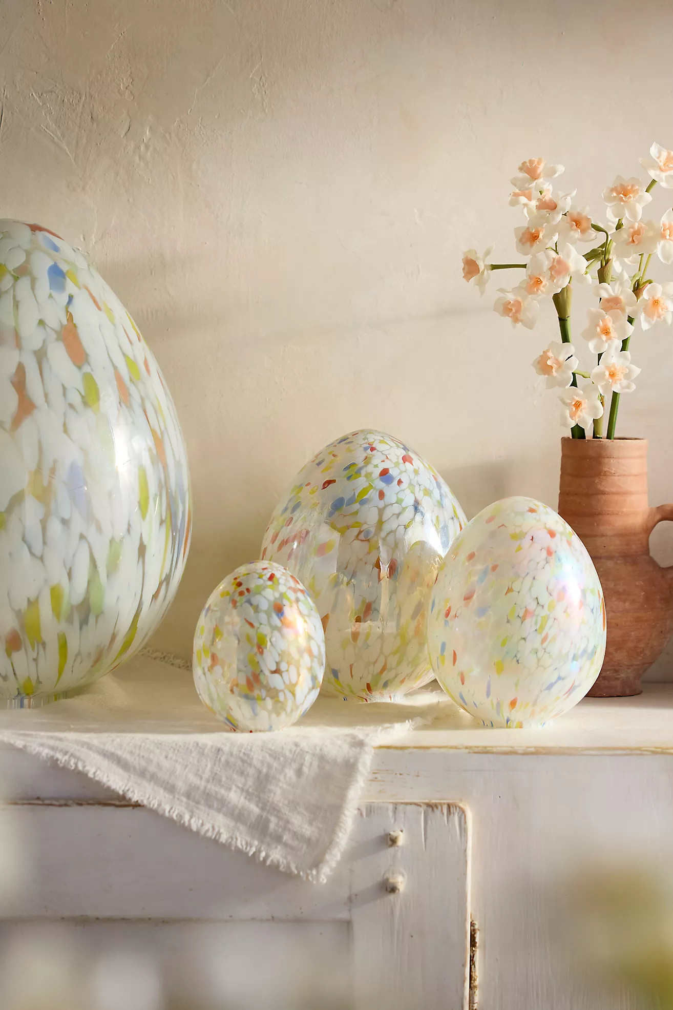 Confetti Luster Glass Egg, Small | Anthropologie (US)