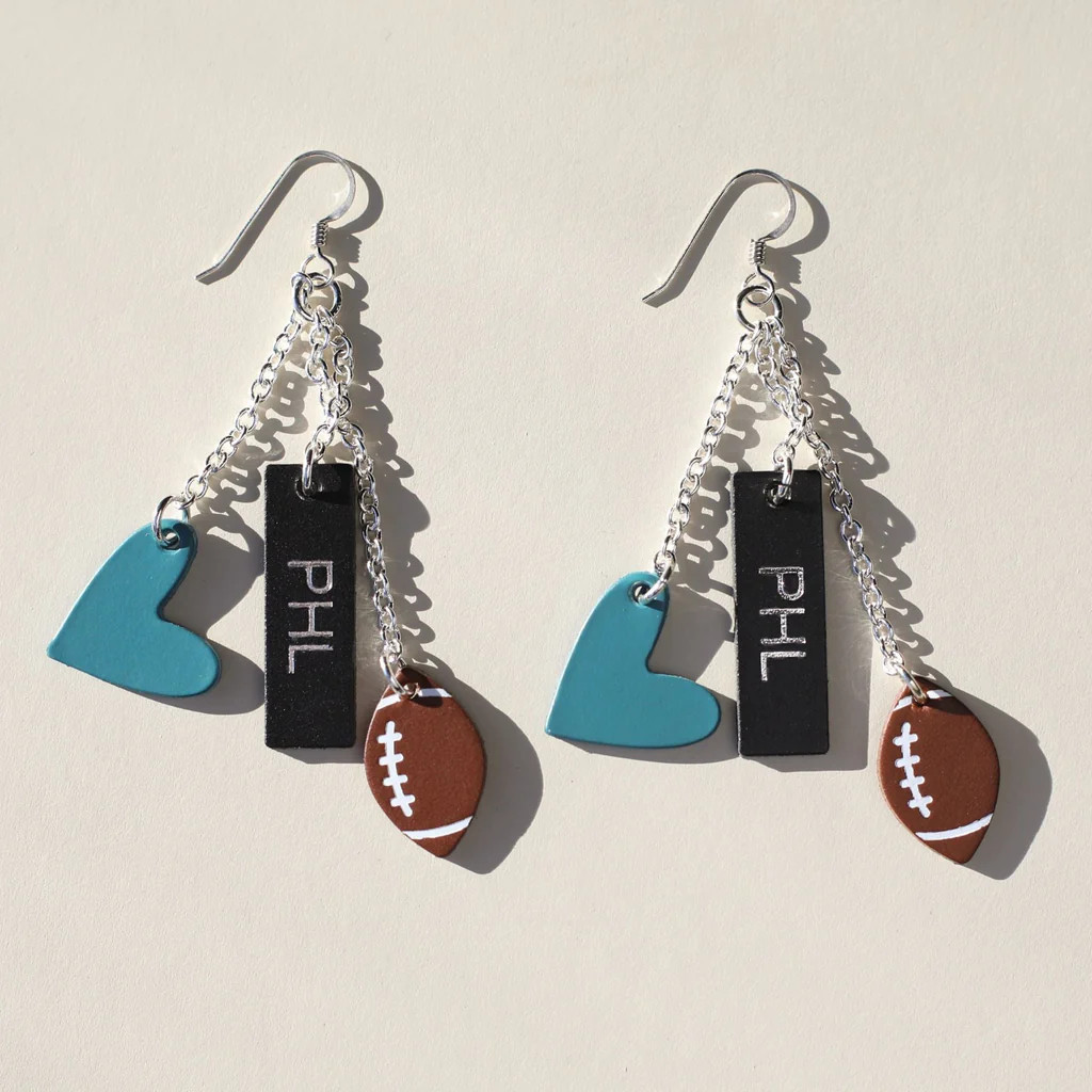 Philadelphia Commemorative Earrings | Nickel and Suede