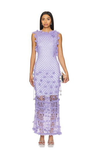 Handmade Crochet Dress in Violet | Revolve Clothing (Global)