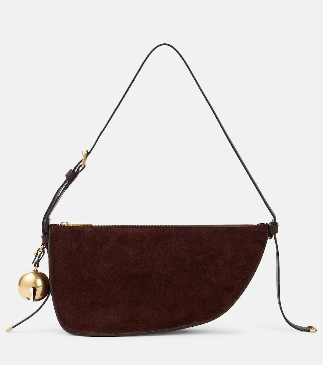 Shield Small suede shoulder bag | Mytheresa (INTL)