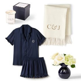 Ruffle Sateen Short Pajamas | Mark and Graham