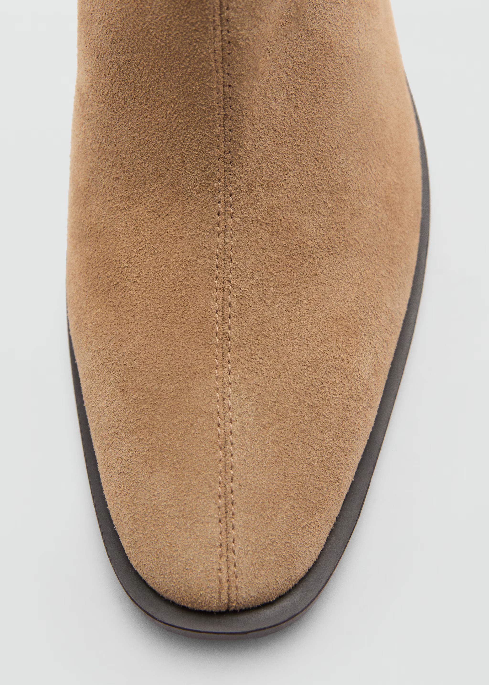 Heel leather ankle boot | MANGO (US)