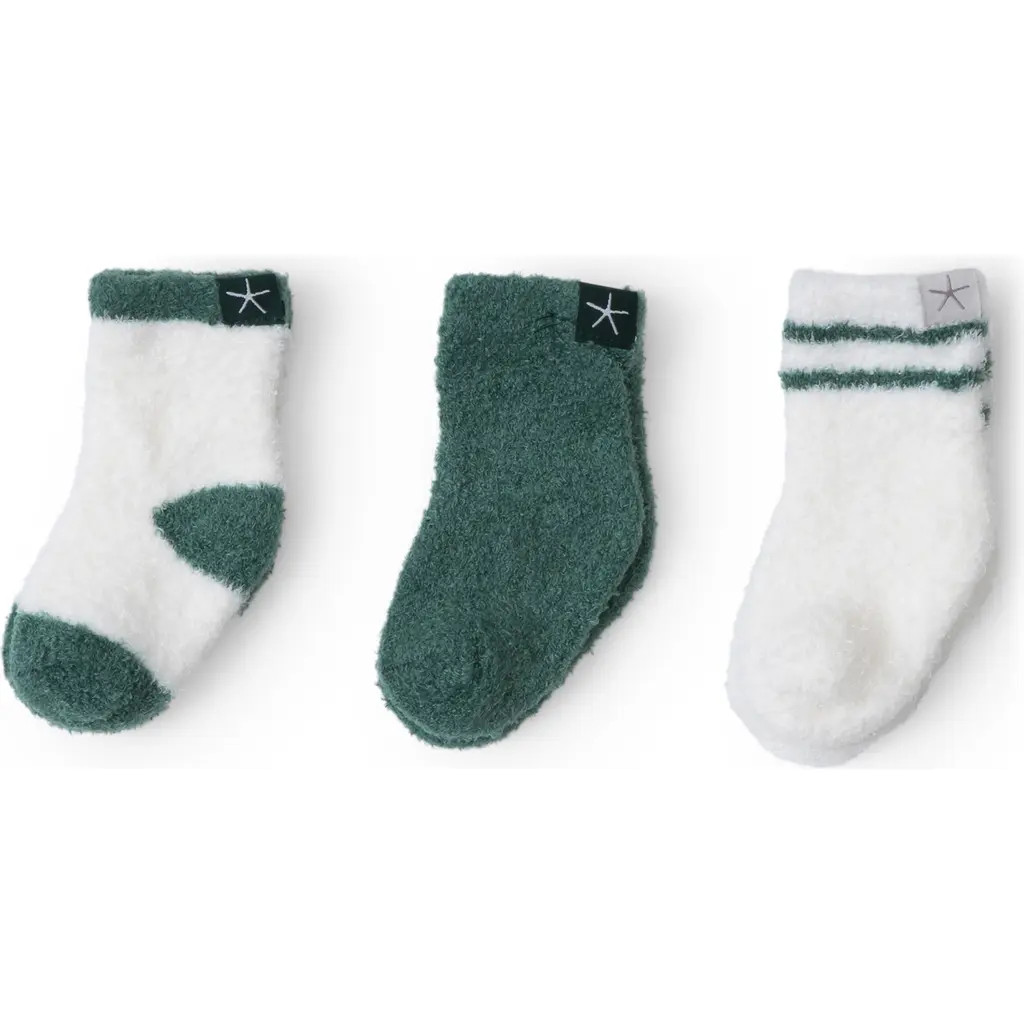 barefoot dreams CozyChic Lite® 3-Pack Sock Set in Pinecrest at Nordstrom | Nordstrom