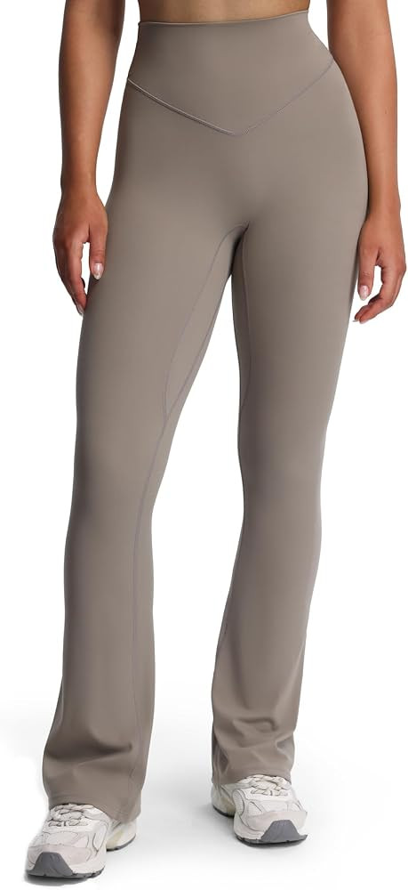 Aoxjox Workout Breeze Flares Leggings for Women High Waisted Tummy Control Buttery Soft Wide Leg ... | Amazon (US)