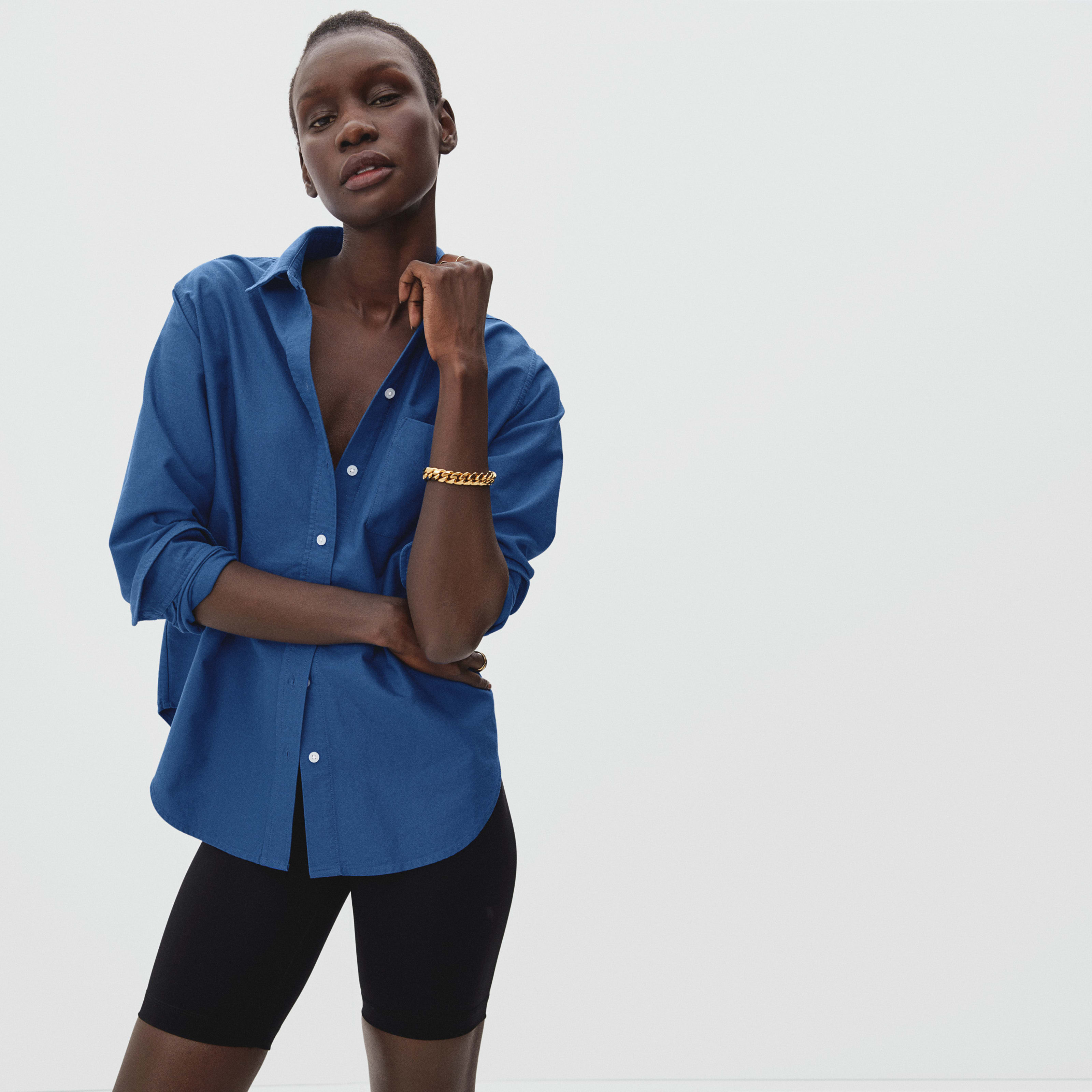 Women's Relaxed Oxford Shirt by Everlane in Deep Blue, Size 12 | Everlane