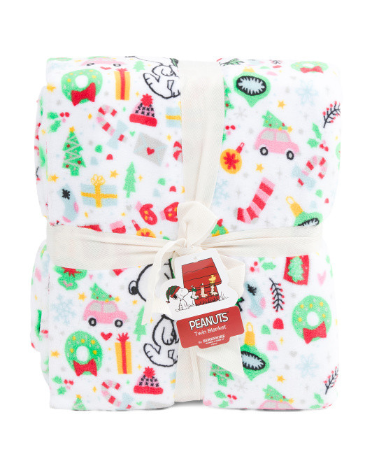 Holiday Icons Blanket | TJ Maxx