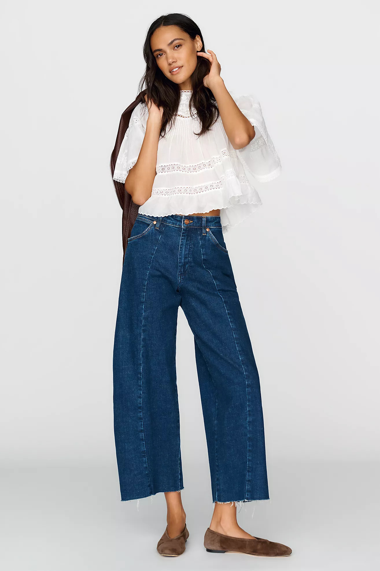 Wrangler High Rise Cowboy Barrel Jeans | Anthropologie (US)