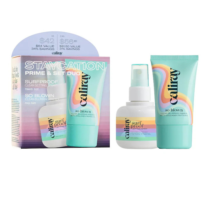 Staycation Primer + Setting Spray Set - caliray | Sephora | Sephora (US)
