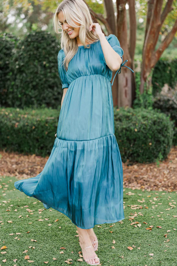 Special To Me Teal Maxi Dress | The Mint Julep Boutique