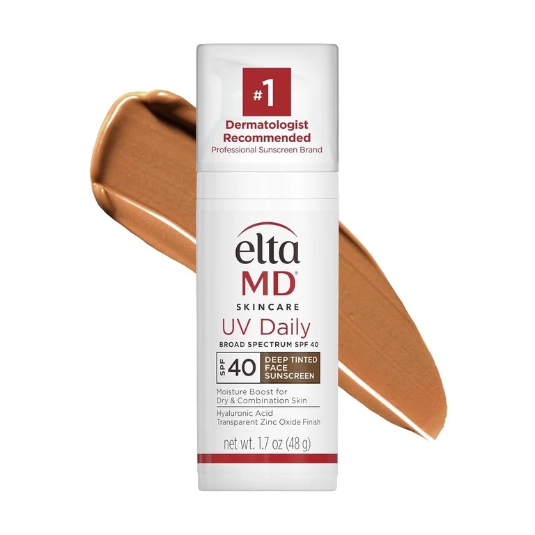 EltaMD UV Daily SPF 40 Tinted Face Sunscreen Moisturizer, Deep Tinted Sunscreen for Face Moisturi... | Walmart (US)