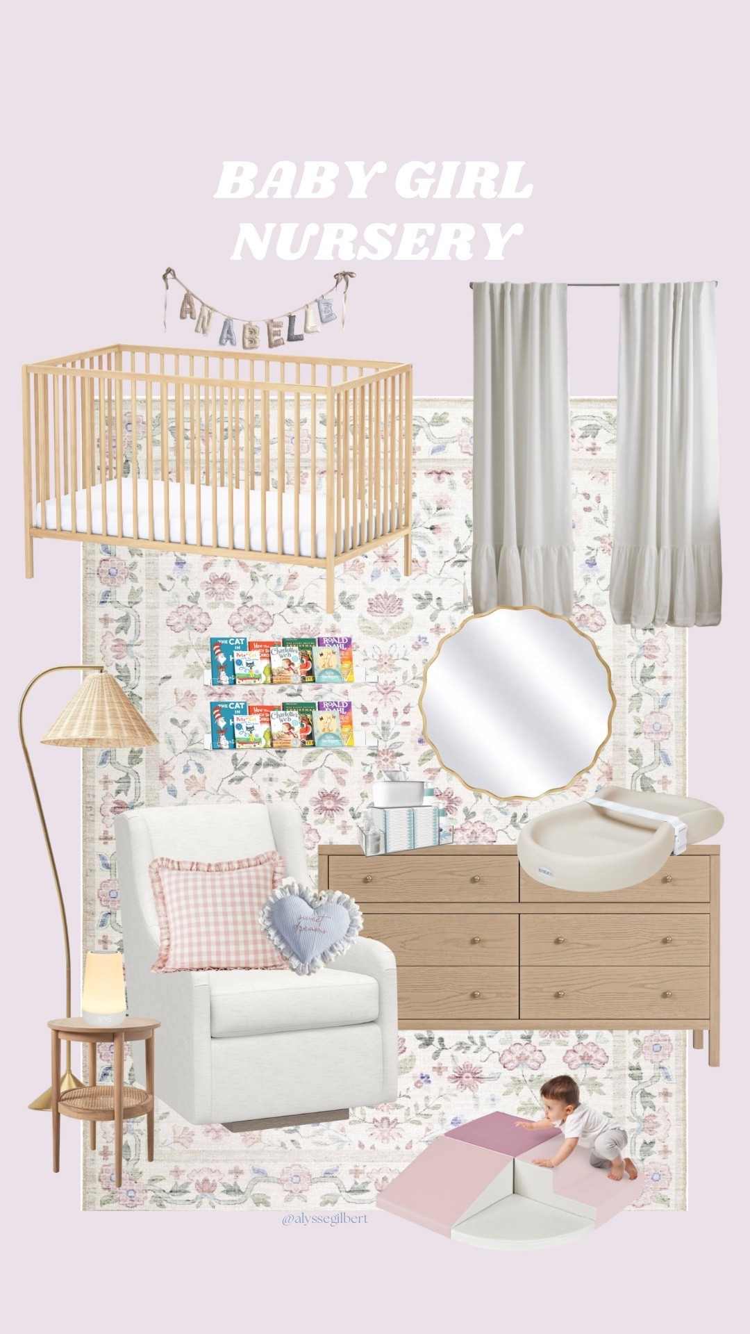 Baby girl nursery 🎀

#LTKBaby #LTKmomlife #LTKHome