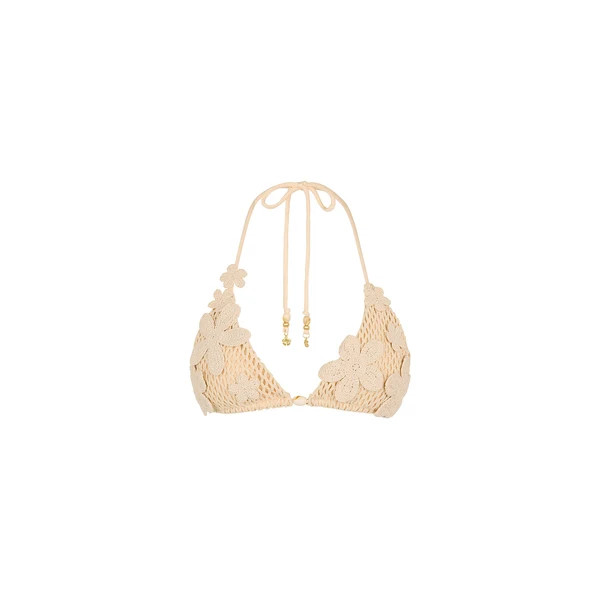 Applique Crochet Halter Top - Sunset Shell | Kulani Kinis US