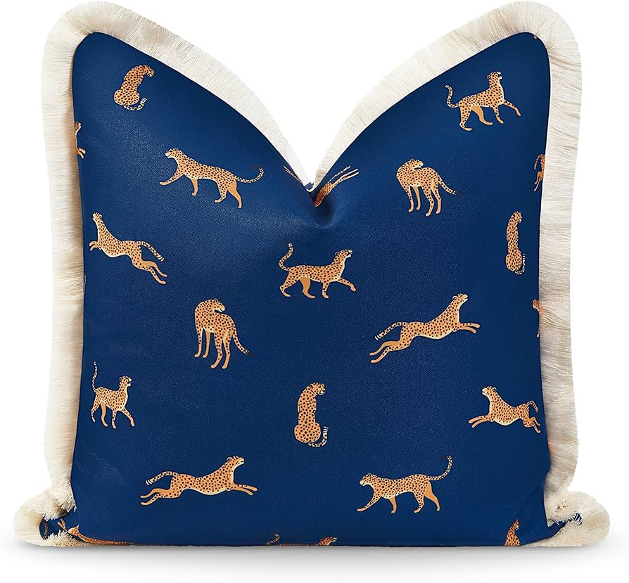 Hofdeco Premium Tropical Patio Indoor Outdoor Pillow Cover Only, 20"x20" Water Resistant for Back... | Amazon (US)