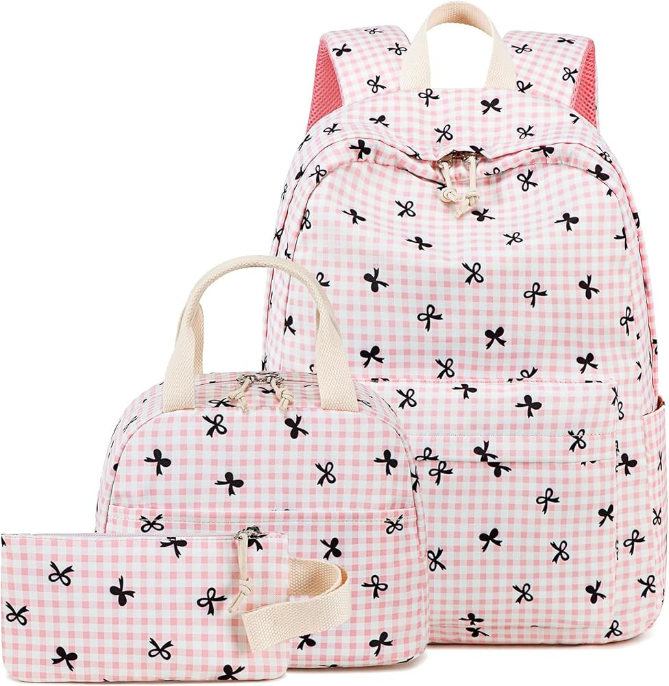 LEDAOU School Bag Backpack Set for Girls Teen Backpack | Amazon (US)