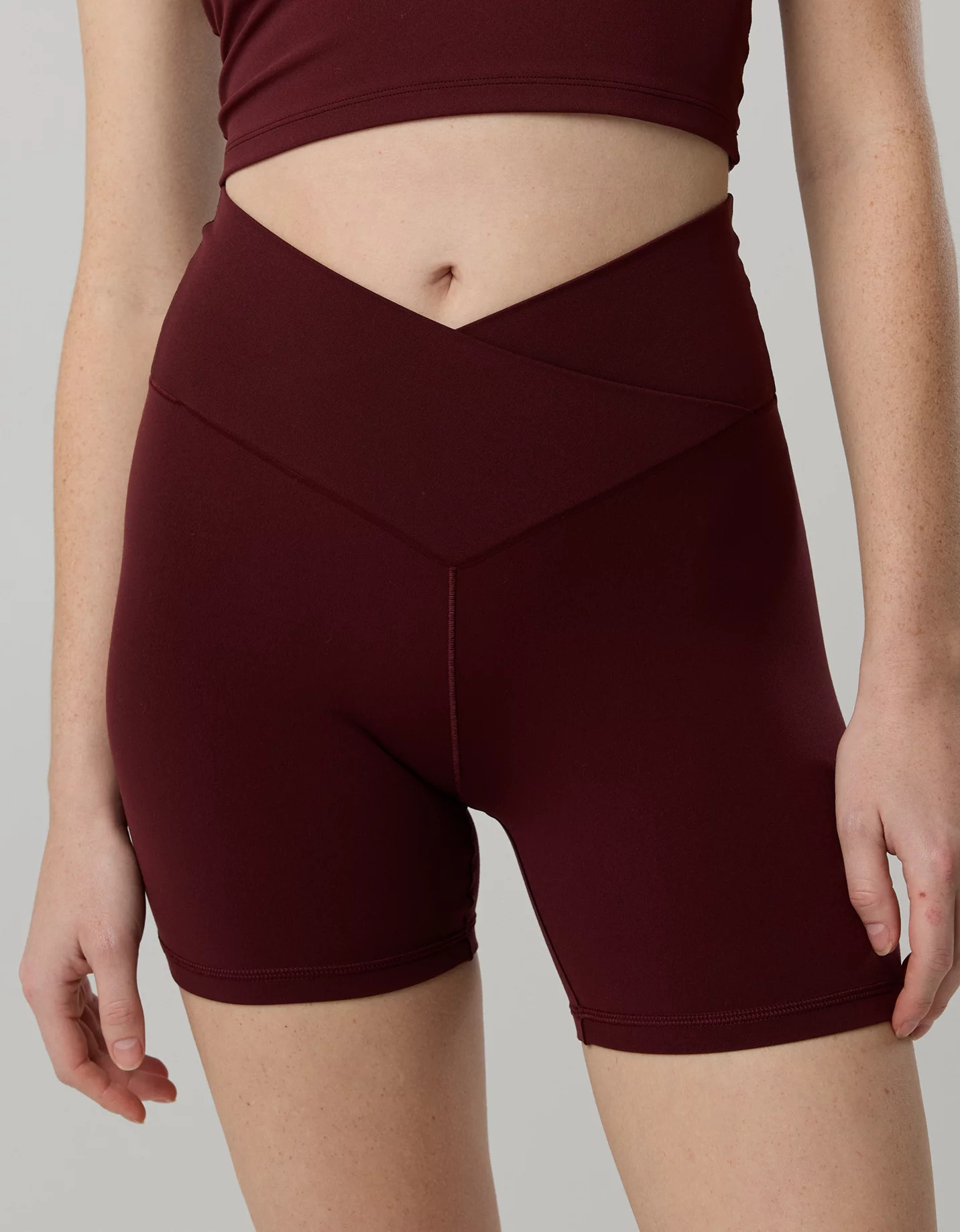Matching Set OFFLINE By Aerie Real Me Crossover High Waisted 5" Bike Short | American Eagle Outfitters (US & CA)