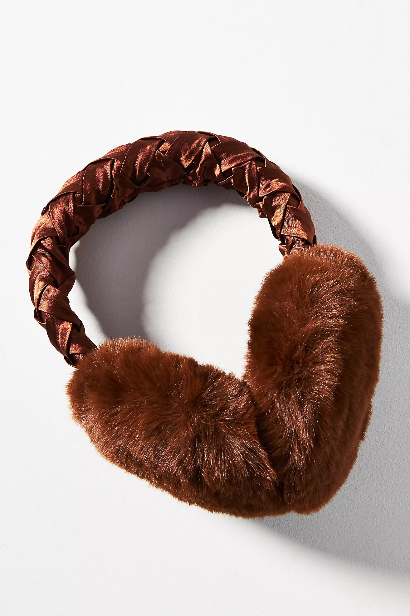 Satin Faux-Fur Earmuffs | Anthropologie (US)