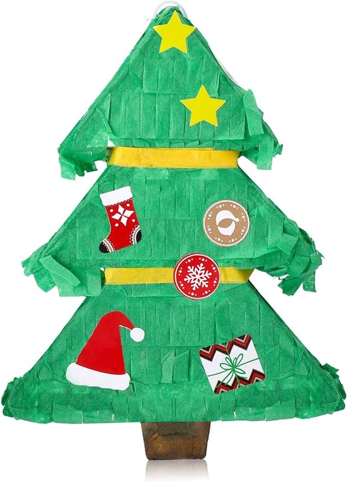 Christmas Tree Pinata Mini Christmas Pinata Party Decoration Candy Chocolate Pinata Home Ornament... | Amazon (US)