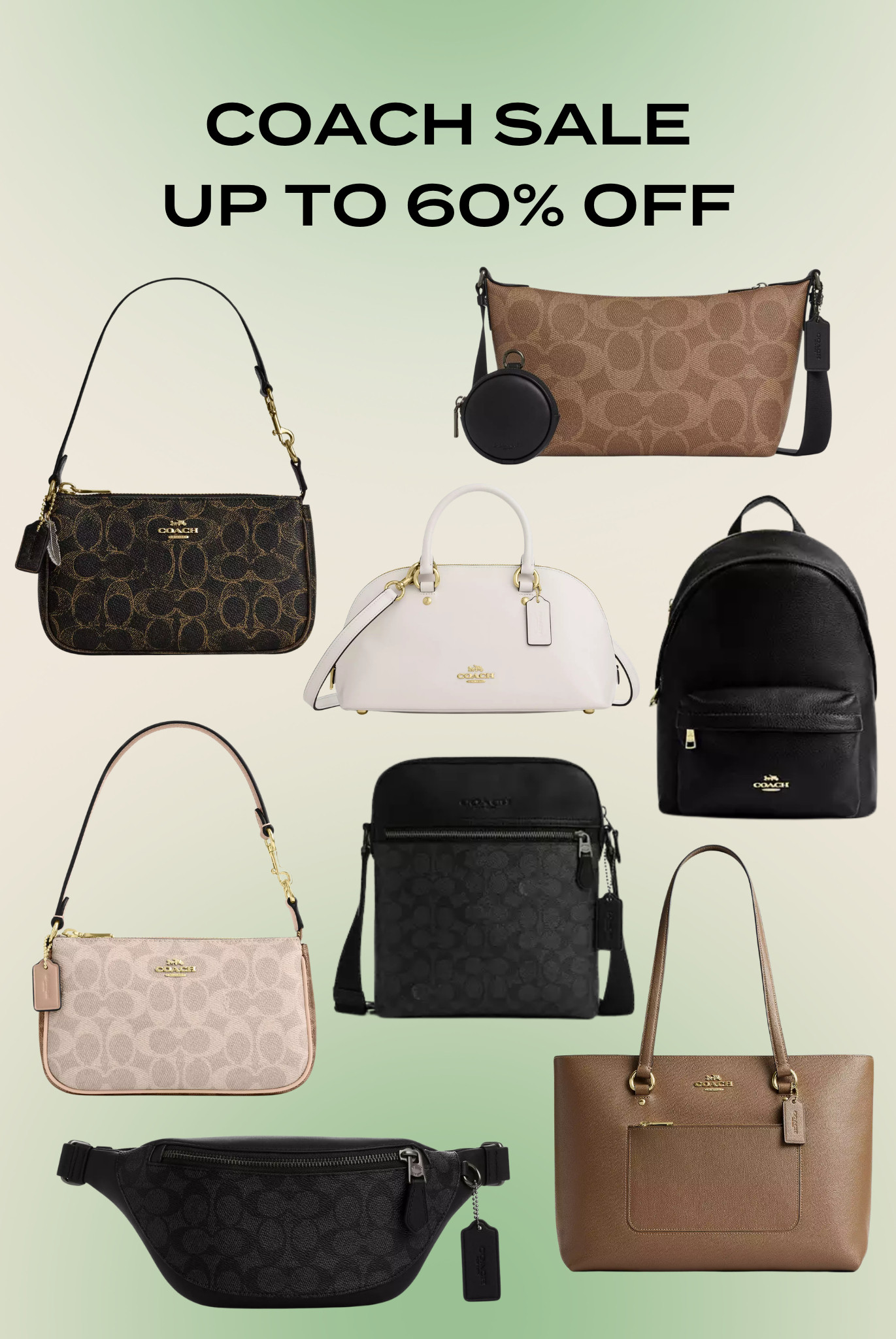 Coach favorites are up to 60% off 👀👜 the perfect time to snag those designer staples you’ve been eyeing without the full price tag ✨ 

 #LTKSeasonal #LTKSaleAlert