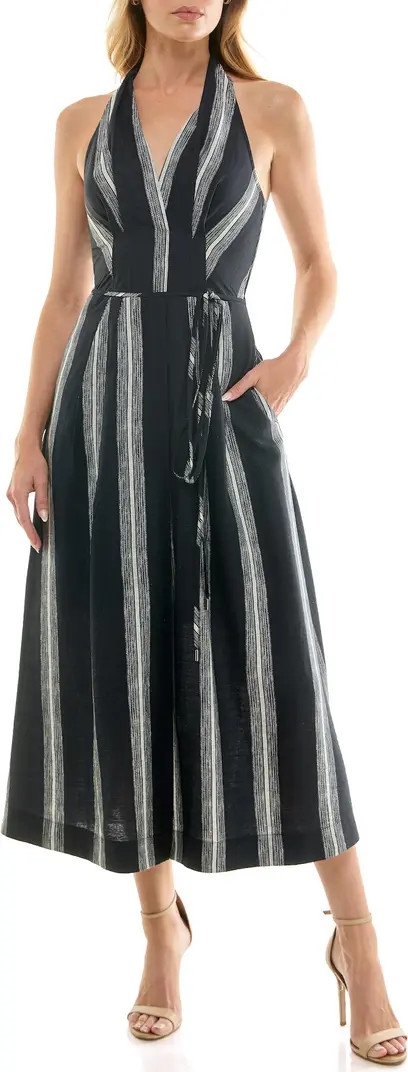 Stripe Halter Midi Dress | Nordstrom