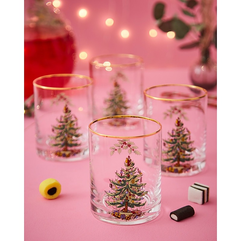 Spode Christmas Tree Double Old-Fashioned Glass, Set of 4 | Bloomingdale's (US)