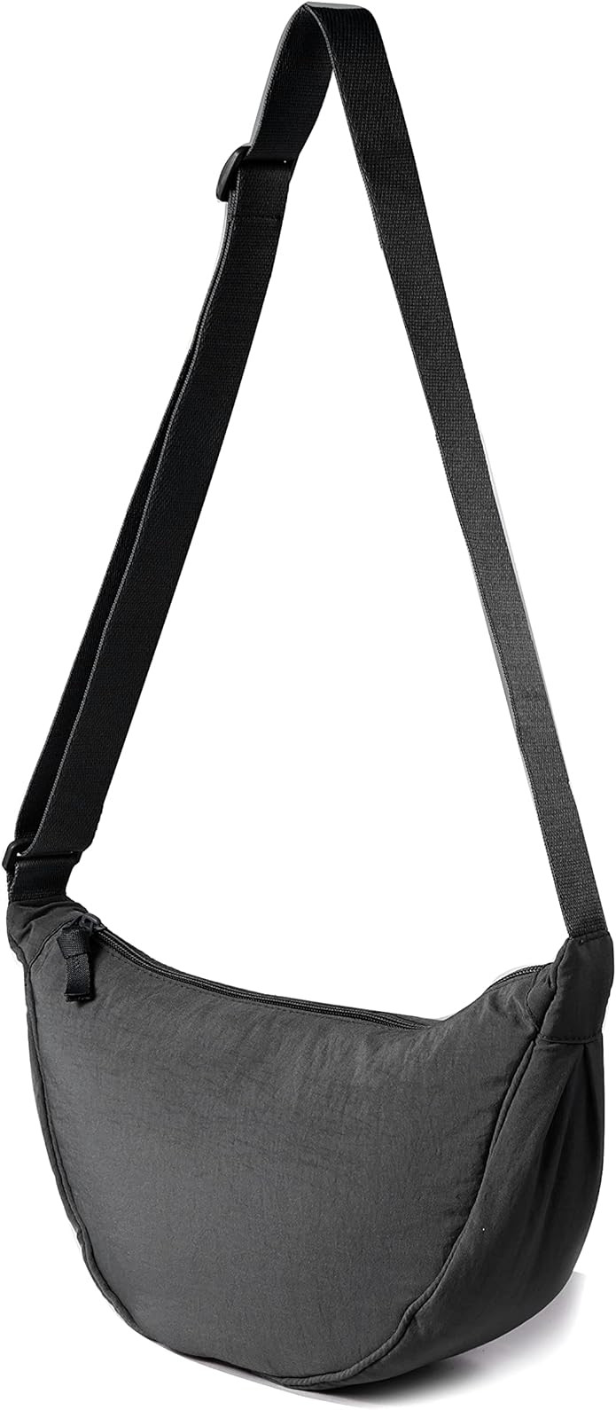 Nylon Crescent Crossbody Bag for Women Men Fanny Pack Crossbody Bag Dumpling Lightweight Travel S... | Amazon (US)