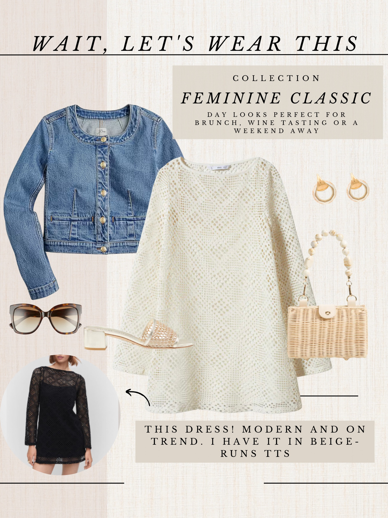 Open knit dress - mango sale , spend $220 to get 30% off
Denim jacket 29% off 

#LTKstyletip #LTKFind #LTKsalealert