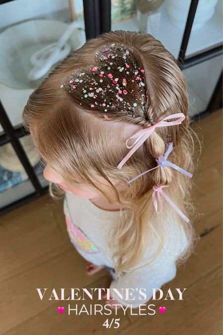 So many cute hairstyles for Valentine’s Day! But this one is a new favorite 
