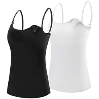 Kindred Bravely Maternity and Nursing Organic Cotton Tank Top Cami 2-Pack | Amazon (US)