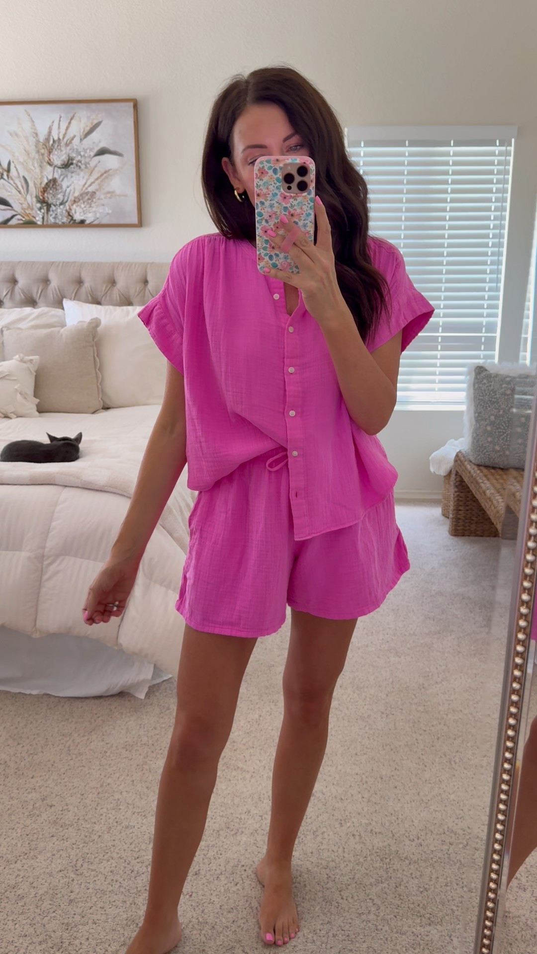 Small in both🩷 RESTOCKED!!! Gap gauzy summer set in the perfect pink! 

#LTKSeasonal #LTKFindsUnder100 #LTKSummerEdit