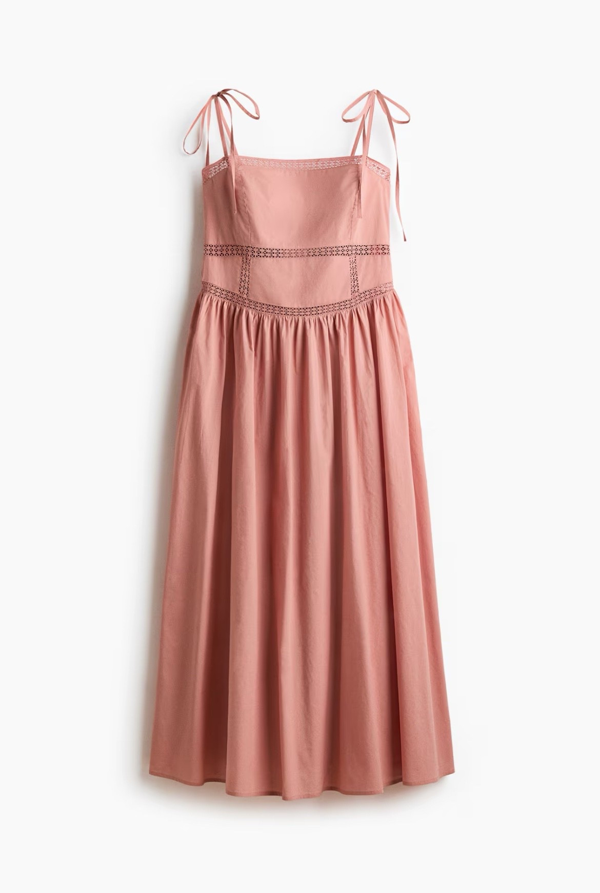 Peach cotton midi dress 

#LTKSeasonal